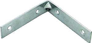 BRACE CORNER STL 4INX7/8IN ZN