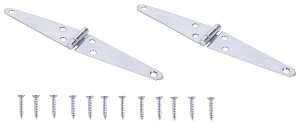 HINGE STRAP STEEL LD 4IN ZINC