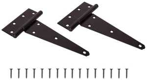 T-HINGE STL FIXPIN HD 8IN BLK