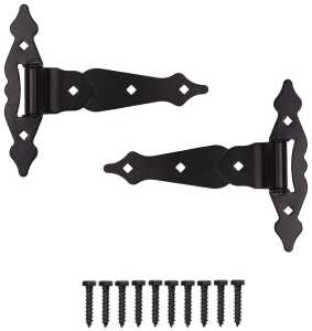 T-HINGES H-DUTY ORNT BLACK STL