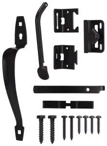 LATCH THUMB ORNMTL BLK STL