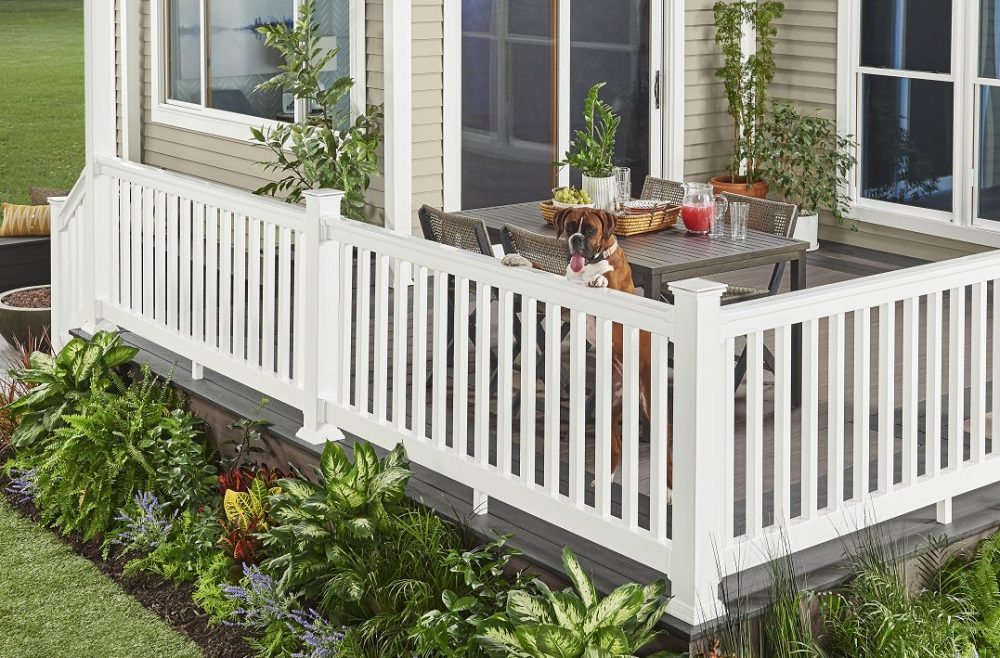 Wolf White PVC Railing Post Cap