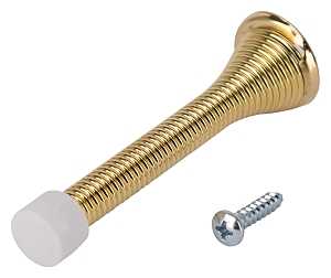 SPRING DOOR STOP HD POLISHED BRS