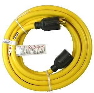 Prime 25 ft. Black/Yellow 10 AWG Electrical Generator Transfer Switch Cord