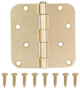 SAT BRS RES HINGE 5/8RAD 4IN