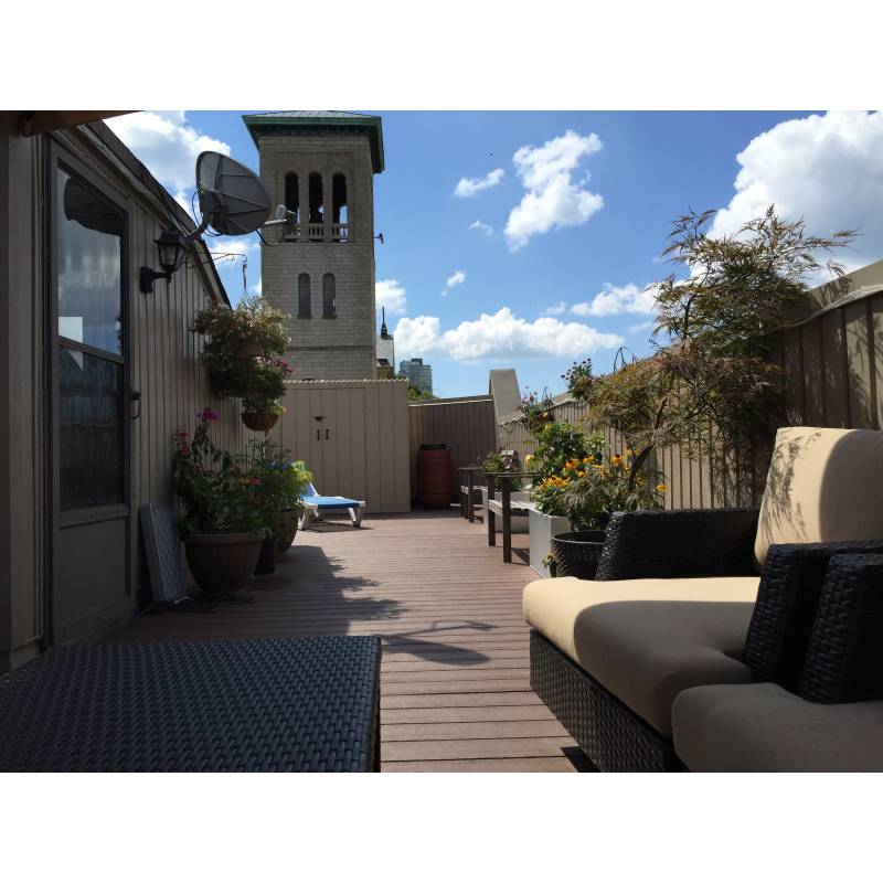 TruNorth Enviroboard 5/4 in. x 5-1/2 in. x 12 ft. Mocha Grooved Composite Deck Boards