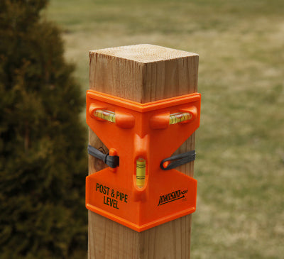 Johnson Level 175-O Glo-Orange Contractor Post and Pipe Level