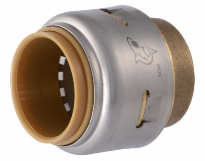 Sharkbite 3/4 in. Lead-Free Brass Pipe Push End Cap