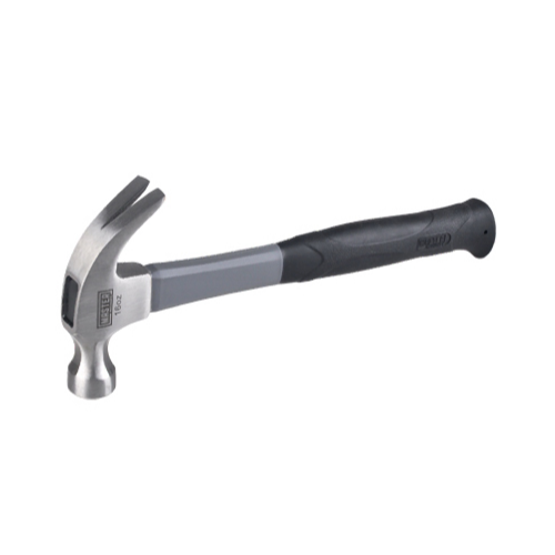 Master Mechanic 16 oz Claw Hammer, Drop Forged Steel Head, Fiberglass Handle