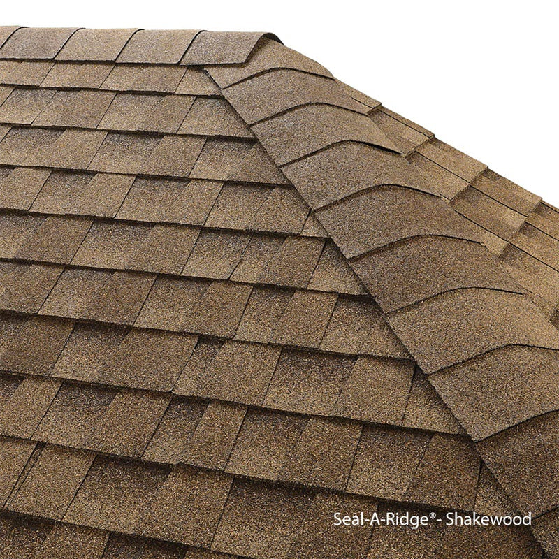GAF Seal-A-Ridge Hip and Ridge Shakewood Roof Shingles - 25 Linear Feet per Bundle