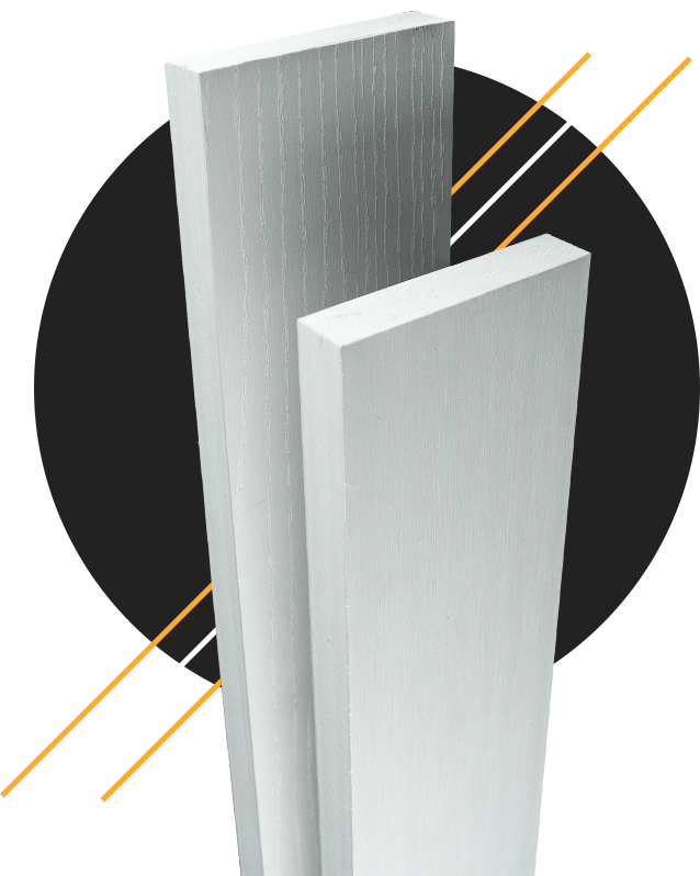 Razor Trim 4 in. through 16 in. by 16 ft. PVC Trim Board Feature Product Photo
