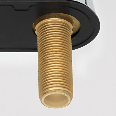 CHROME BATHROOM FAUCET W/ TWO ACRYLIC HANDLE