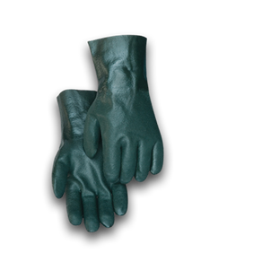 GREEN PVC GLOVE 12"