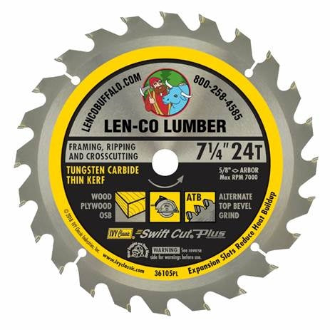 LEN-CO 24T CARBIDE SAW BLADE