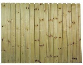 6 ft. x 8 ft. Pine Dog-Ear Pressure Treated Fence Panel