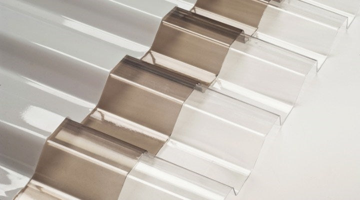 Greca 26 in. x 12 ft. Clear Corrugated Polycarbonate Covering