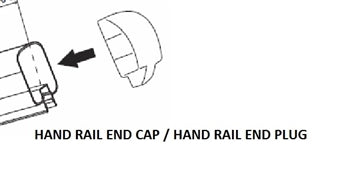 Regal Rail Bronze Aluminum Hand Rail Cap Outline Product Photo