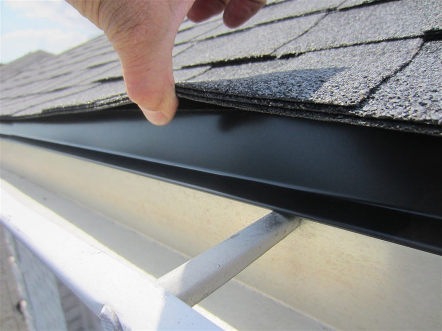 Black Aluminum Drip Edge (Wide Overhanging)