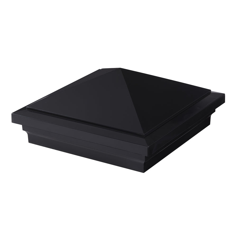 Fiberon Brio 5 in. x 5 in. Black PVC Pyramid Cap