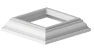Barrette Outdoor Living 4 in. x 4 in. White Vinyl Railing Post Trim Base