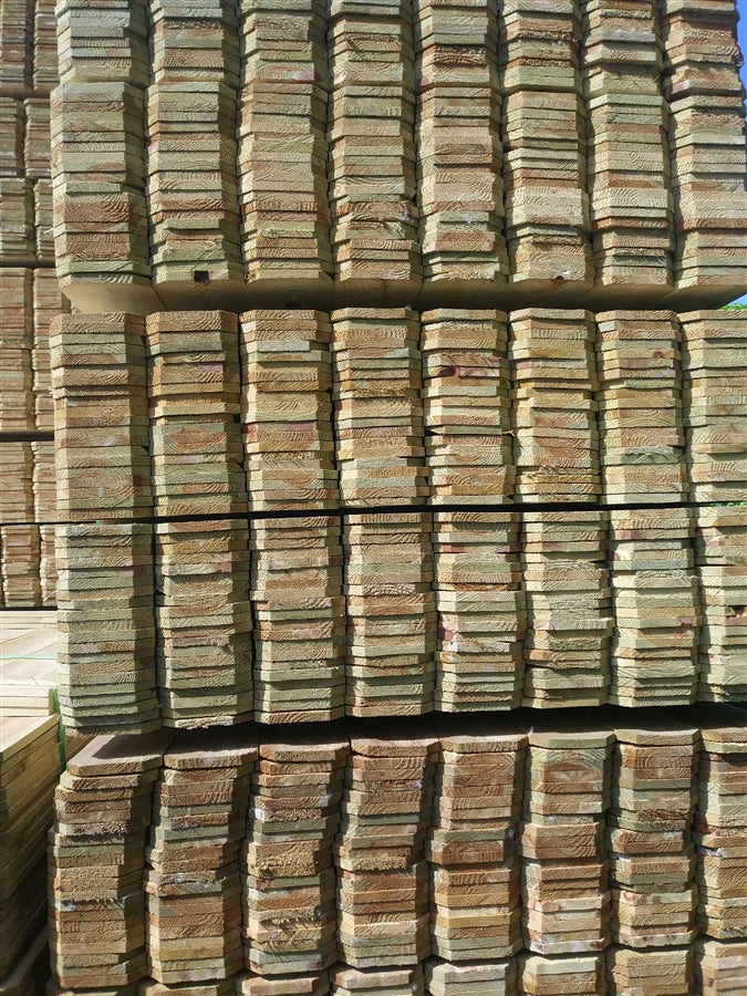 6 in. x 6 ft. Pine Dog-Ear Pressure Treated Fence Picket