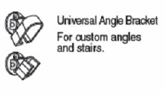 Regal Rail Black Aluminum Universal Bracket Outline