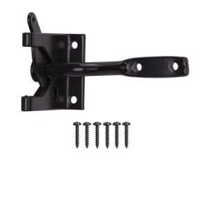 LATCH GATE UNIV ZN PLAT BLACK