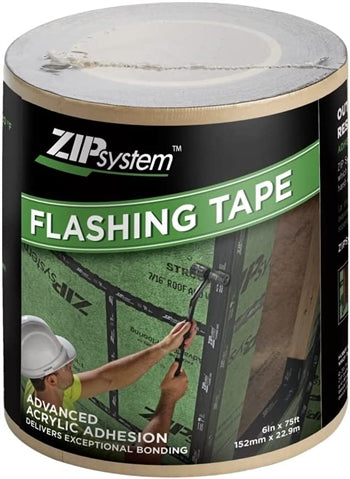 Huber ZIP System Self-Adhesive Flashing Tape 6" x 75' for Doors, Windows and Rough Openings