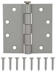 HINGE DOOR GRY SQ 4-1/2X4-1/2