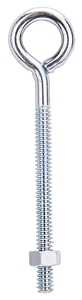 ZINC EYE BOLT W/NUTS 3/16X3