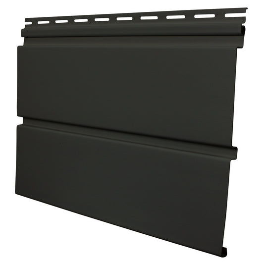 DuraSpan Vinyl Soffit 10 in. Midnight Black Double 5 in. Channel Solid Premium Vinyl Soffit