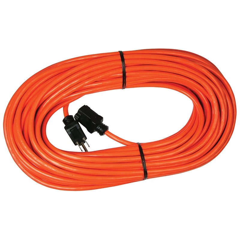 Prime 100 ft. Orange 16/3 AWG 3-Prong Plug Medium Duty Electrical Extension Cord