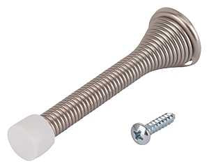 SPRING DOOR STOP HD SATIN NICKEL