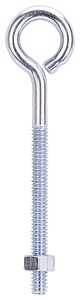 ZINC EYE BOLT W/NUTS 1/4X4