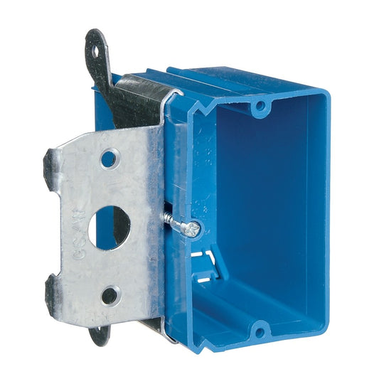 Carlon Blue PVC 1-Gang Bracket Mounting Electrical Outlet Box