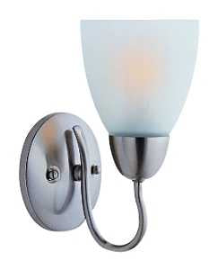 Boston Harbor 120V 60W Brushed Nickel Single Light Vanity Fixture