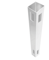Barrette Outdoor Living 108 in. White Vinyl Privacy Fence Corner Post