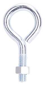 ZINC EYE BOLT W/NUT 3/8X3-3/16