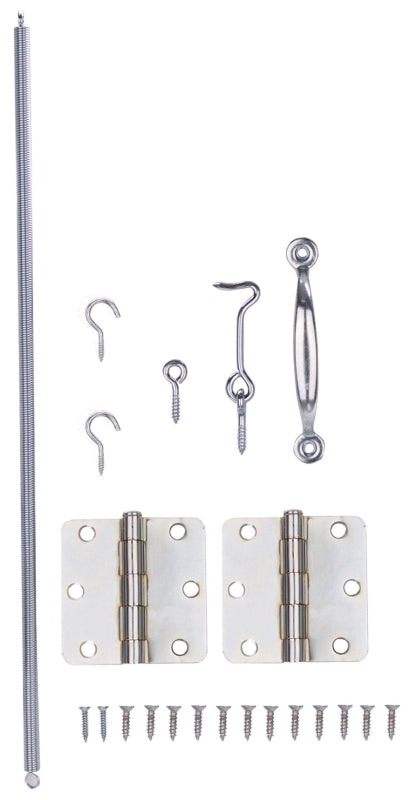 DOOR HINGE HRDW KIT ZN PLT STL