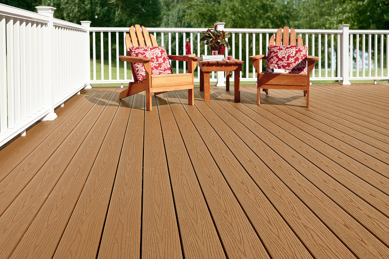 Fiberon Good Life Escape Cabin Staged Deck photo