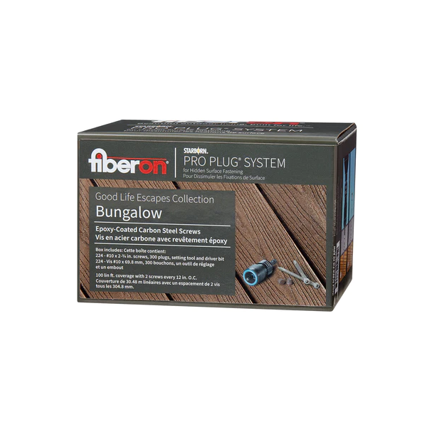 Fiberon Pro Plug Bungalow Decking Plugs - 100 Square Feet of Coverage