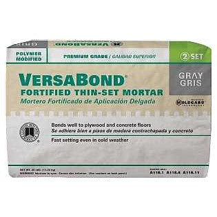VersaBond Fortified Gray Thin-Set Mortar - 25 lb. Bag