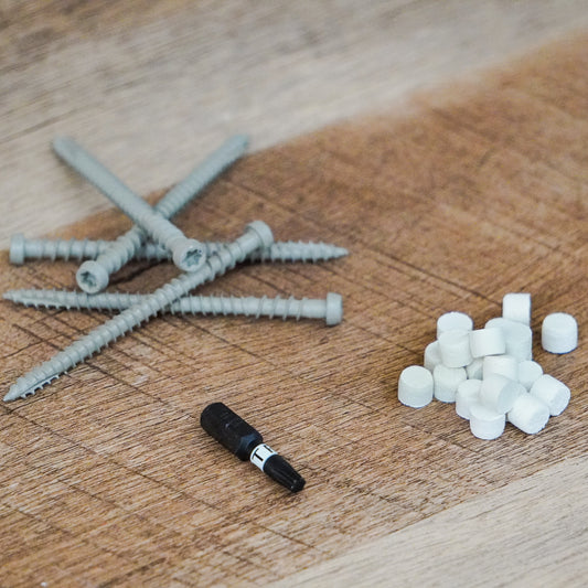 Koma Trim Screws Cortex, woodgrain, 50 lf