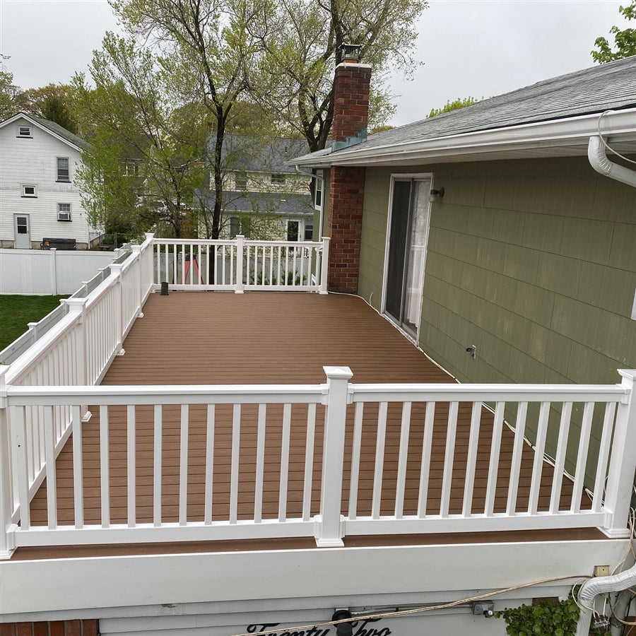 Fiberon Good Life Escape Cabin Staged Deck photo 2