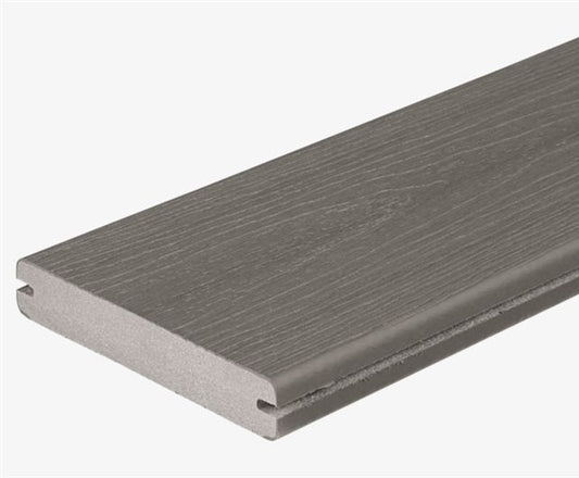 Fiberon Sanctuary Earl Grey Grooved Composite Deck Board Profile