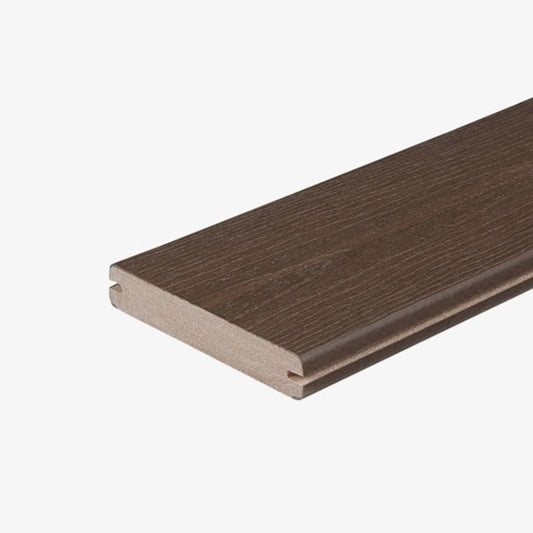 Fiberon Sanctuary Espresso Composite Grooved Deck Board Profile