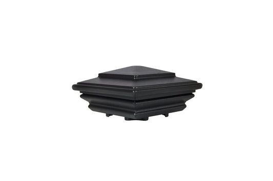 Regal Rail 2-1/4" Black Aluminum Post Tower Cap