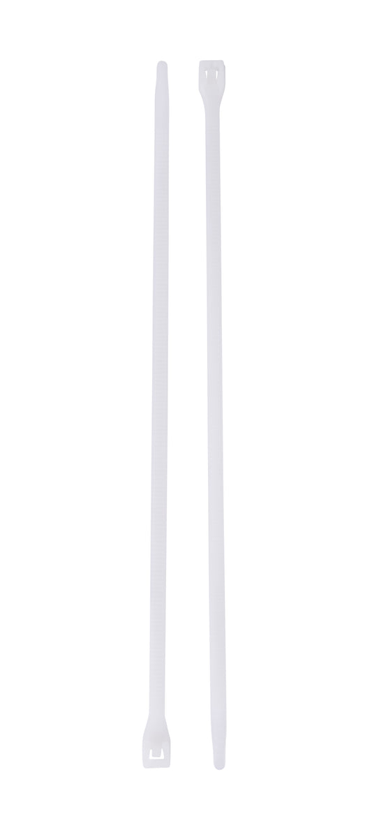 Gardner Bender 8 in. 75 lb. White Nylon Plastic Cable Ties - 100 Pk