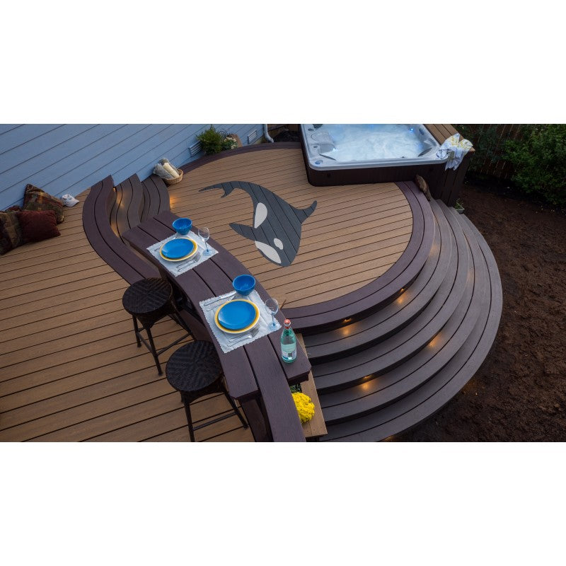 TruNorth Clubhouse 5/4 in. x 6 in. x 16 ft. IPE Grooved PVC Deck Boards