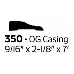 9/16 in. x 2-1/8 in. x 7 ft. Colonial Casing Amber Affinity Moulding - #350